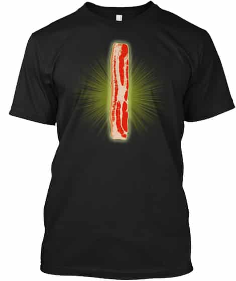 Praise the Lard – Funny Bacon T-shirt | Electrovista Designs