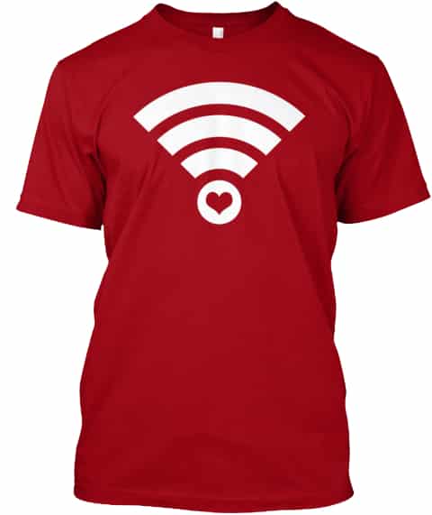 I Love WiFi Cute and Funny Logo