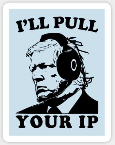 Ai Gaming President Trump TeePublic Sticker