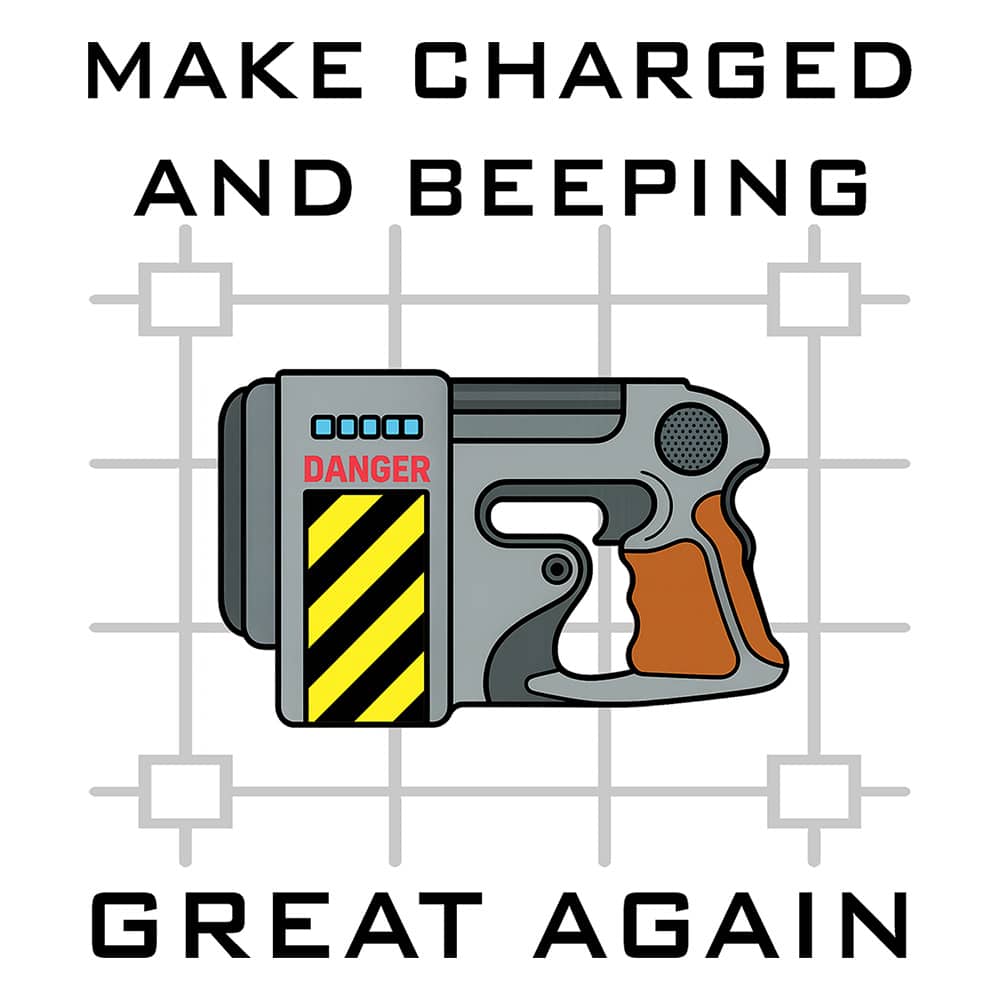 Fusion pistol charged and beeping Marathon game